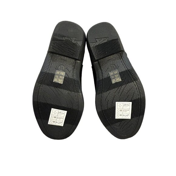 Fabkids Girl's Glitter Low Cuban Heel Zip-Up Booties DB8 Black Size US: 12 - Picture 9 of 10